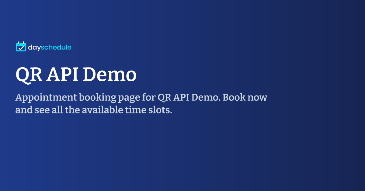 QR API Demo